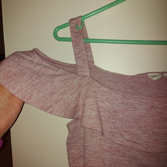 Gap Pink Cold Shoulder Top - Picture 3 of 5